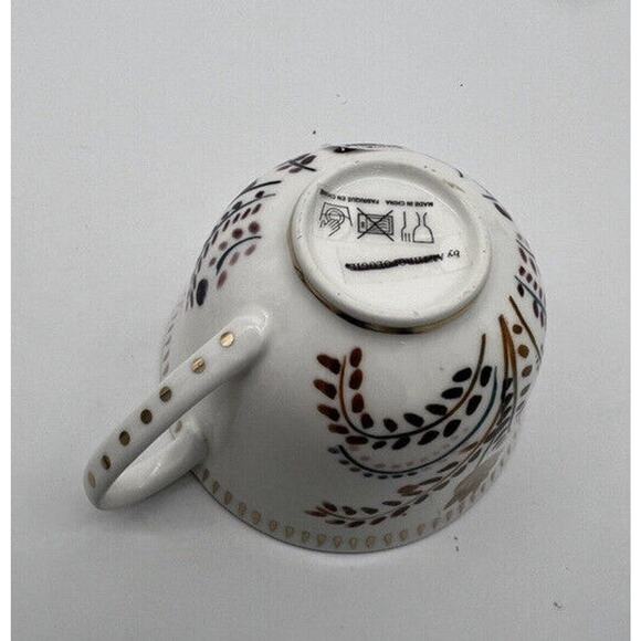 New Anthropologie Harvest Foliage Mug Stoneware Floral Single Replacement - Picture 5 of 5